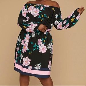 Beautiful Floral Off The Shoulder Dress